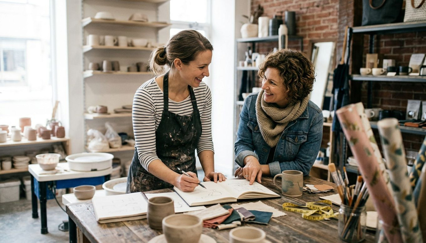 En coulisses : comment naît l’alliance entre artistes et commerçants